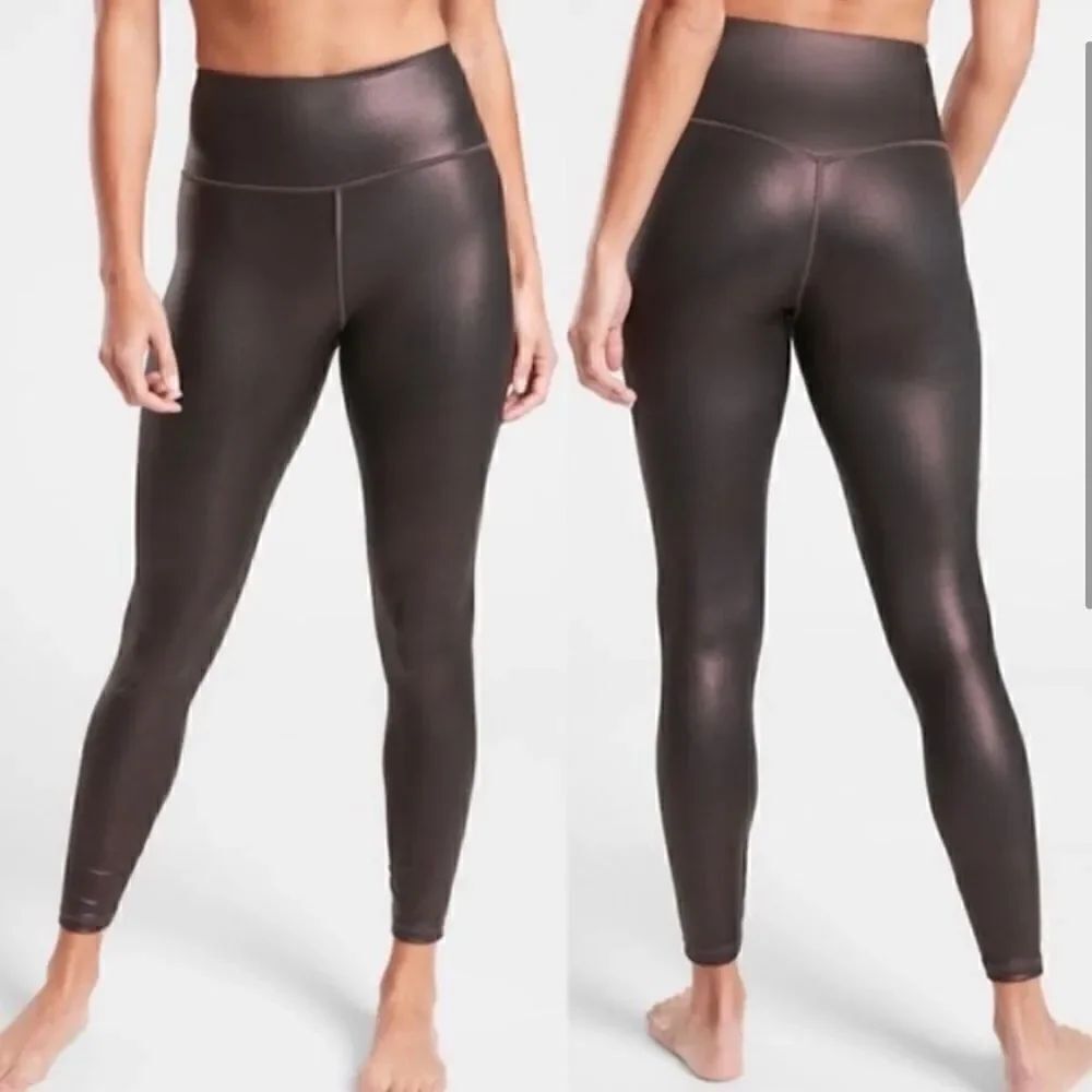 Athleta Elation Ultra High Rise Tight Chocolate Shimmer